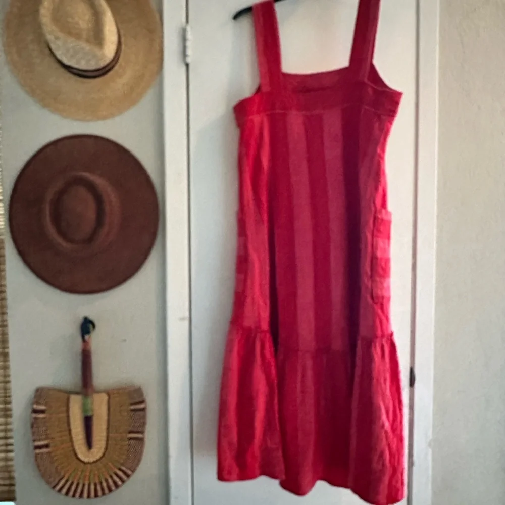 Anthropologie Red Midi Dress - Picture 2 of 3